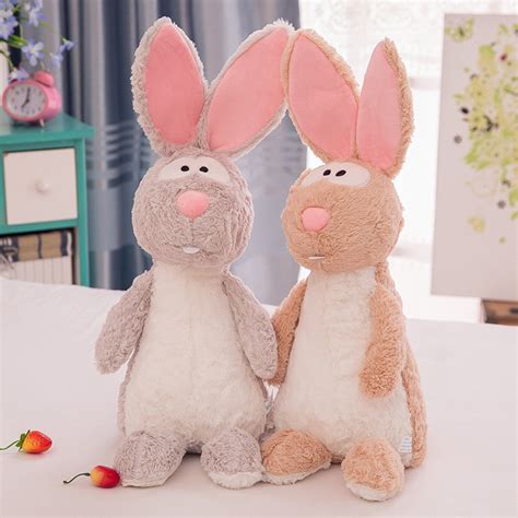 Icottbaby 4565cm Cute Long Ear Rabbit Plush Stuffed Toy Animals Rabbit