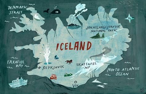 Online Maps Iceland Map For Childrens