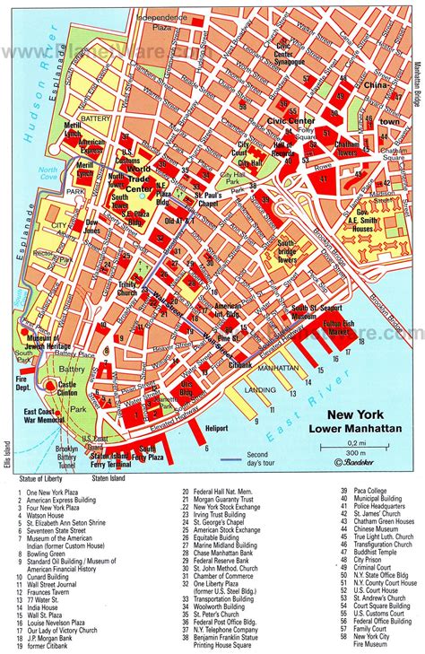New York Tourist Map Manhattan Tourism Company And Tourism Information Center