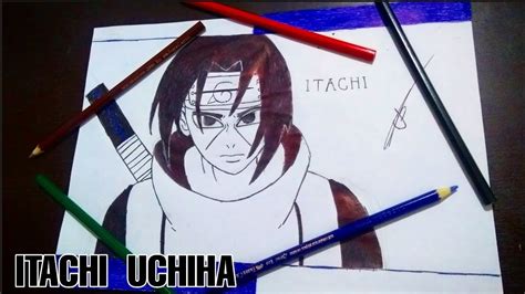 Speed Drawing Do Itachi Uchiha Naruto Shippuden Youtube