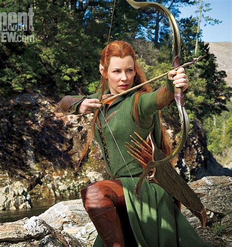 Evangeline Lilly As Elf Warrior Tauriel In The Hobbit The Desolation