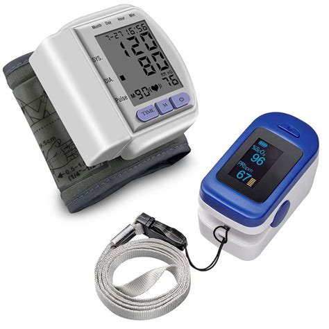 Blood Pressure Pulse Oximeter Arm Blood Pressure Lcd Digital Display