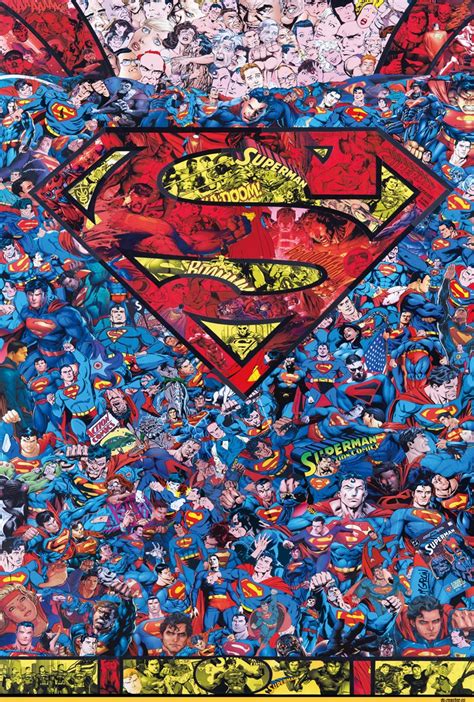 D161 Superman Hot Dc Superhero Comic Collage Movie Silk Poster Art