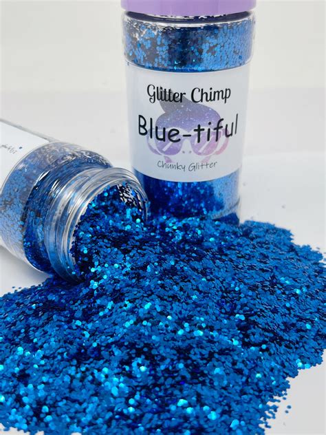Blue Tiful Chunky Glitter Glitter Chimp