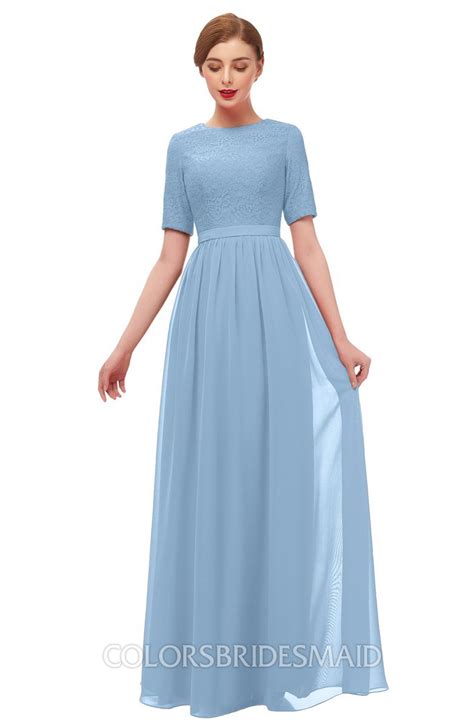 Colsbm Ansley Dusty Blue Bridesmaid Dresses Colorsbridesmaid