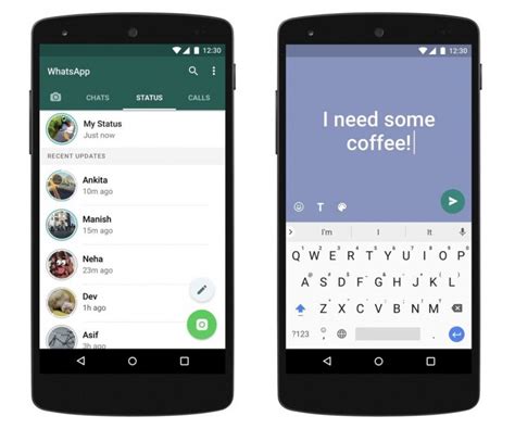 The messaging platform now supports. WhatsApp adds text-based Status updates - GSMArena.com news