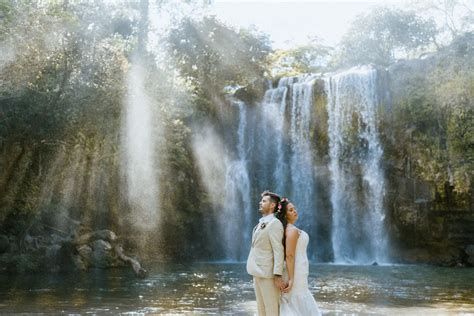 Elopement Photographer In Costa Rica Waterfall Photoshoot