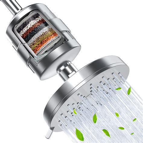 buy filtered shower head 18 stage shower head with filters soamz 3 modes high pressure shower