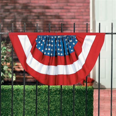 Americana Woven Bunting 4th Of July Decorations