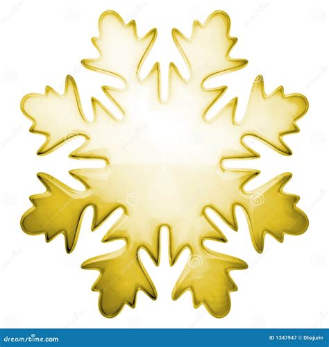 Copo De Nieve Amarillo Del Invierno Stock De Ilustración Ilustración