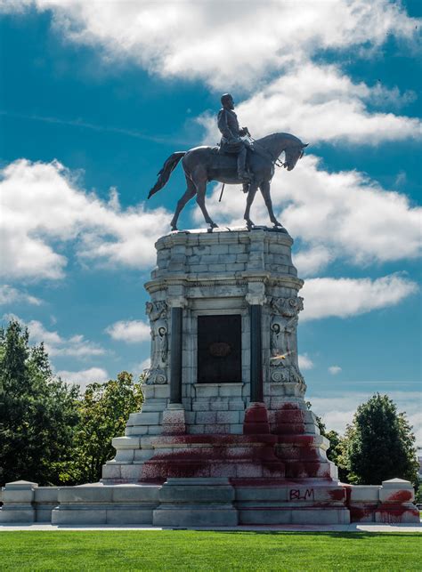Robert E Lee Robert E Lee Statue Vandalized Monument Ave Flickr
