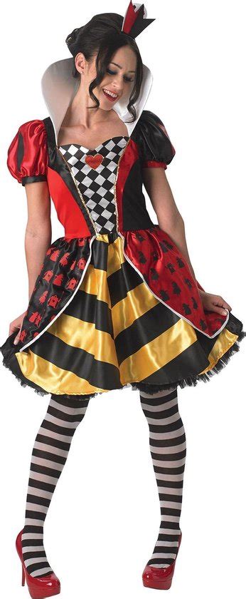 Alice In Wonderland Womensladies Sassy Red Queen Costume Red