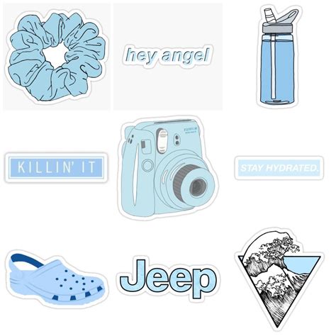 Cute Aesthetic Blue Stickers X Jpeg Kb