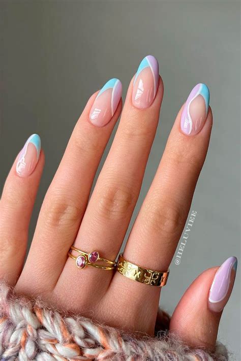 The Coolest Pastel Nails For 2023 Stylish Belles Lilac Nails Gel Nails Nail Colors