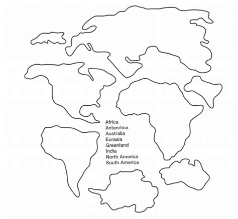 Pangea Coloring Worksheet Sketch Coloring Page