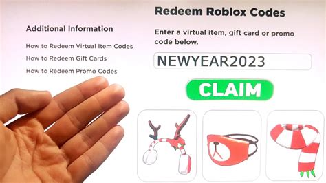 5 New Roblox Promo Codes 2023 All Free Robux Items In February