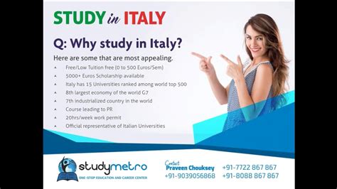 Study Abroad Study In Italy Free Educations Through Study Metro