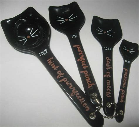 Charming Charlies Black Cat Measuring Spoons Charmingcharlie