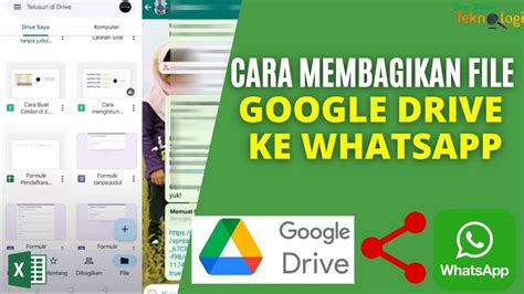 Cara Membagikan File Di Google Drive Ke Whatsapp YouTube