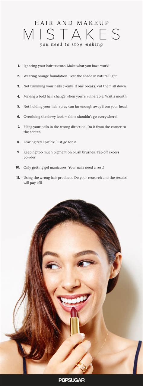 Makeup And Hair Mistakes Popsugar Beauty