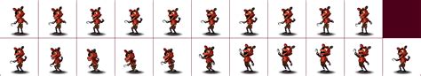 The Spriters Resource Full Sheet View Fnaf World Withered Foxy