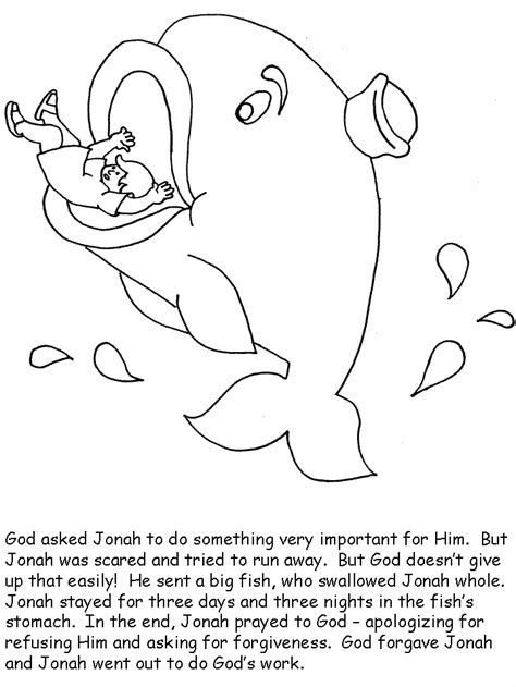 Jonah Bible Coloring Pages And Coloring Book