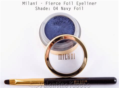 valentine kisses milani fierce foil eyeliner all 4 shades swatches review