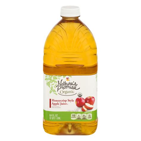 Save On Natures Promise Organic Honeycrisp Style Apple Juice From