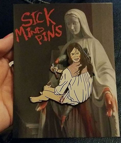 The Exorcist Enamel Pin Sick Mind Pins Spooky Movies Enamel Pins