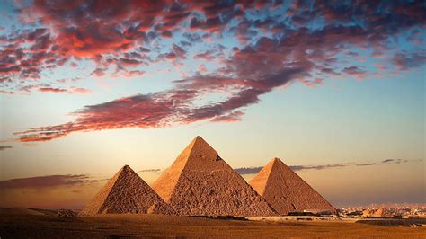 Pyramids Of Giza Pyramids Architecture Ancient Egypt Sunset Hd