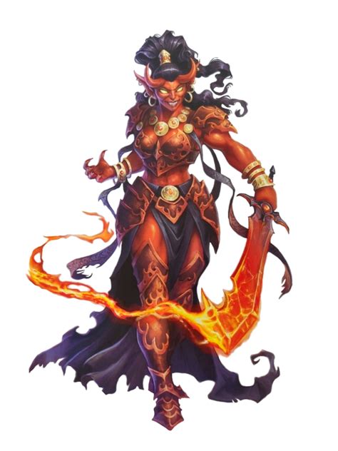 Female Efreeti Fire Genie Pathfinder 2e Pfrpg Dnd Dandd 3 5 5e 5th Ed D20 Fantasy Dungeons And
