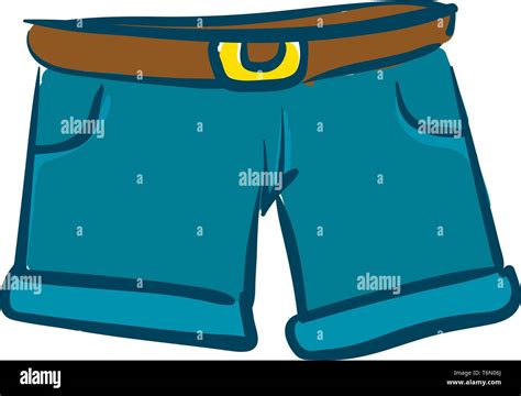 blue short shorts hot pants stock vector images alamy