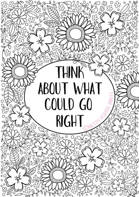 Positive thoughts are not enough. A detailed and cheerful digitally hand drawn print ...