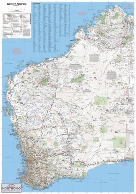 Western Australia Carte Touristique Hema Nostromoweb