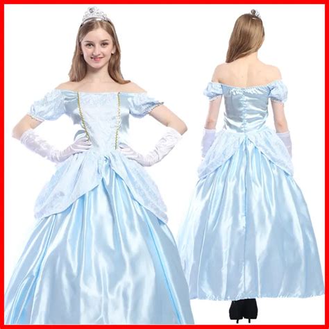 European Court Women Costume Sissi Halloween Princess Dress Cinderella