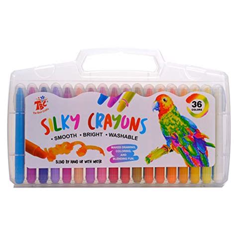 Tbc The Best Crafts 24 Colors Silky Gel Crayons Set Washable 3 In 1