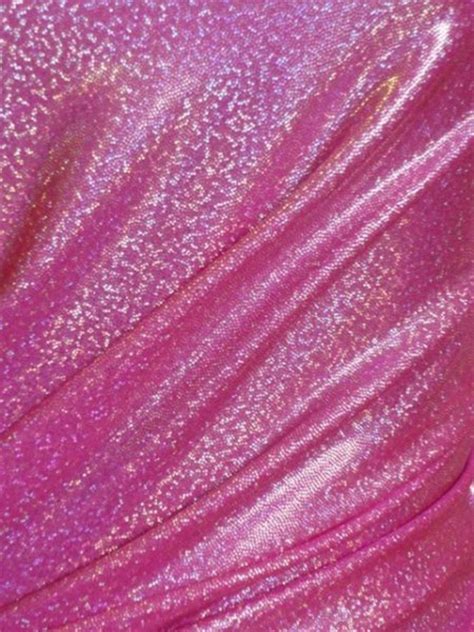 Flo Pink Hologram Foil Micro Lycra Stretch Fabric