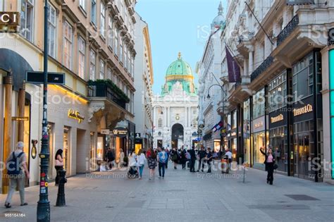 Kohlmarkt Street In Center Of Vienna Austria Stock Photo Download