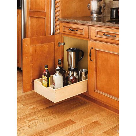Rev A Shelf 14 In Maple Wood Pull Out Organization Drawer 2 Pack 2 X