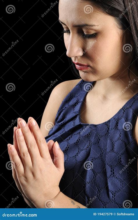 Young And Beautiful Women Praying Stock Image Image Of Christina