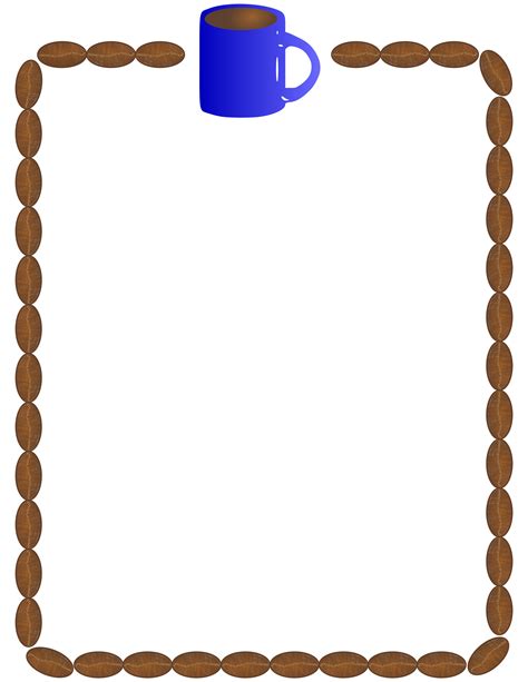 Coffee Clipart Border Coffee Border Transparent Free For Download On