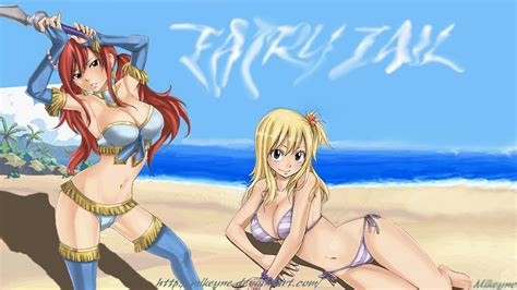 Erza And Lucy Fairy Tail By Mikeyne On Deviantart