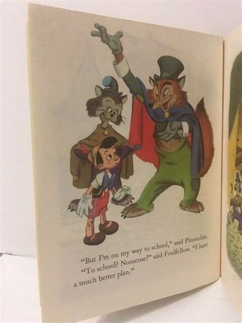 Walt Disneys Pinocchio 1948 V Edition A Little Golden Book Ebay