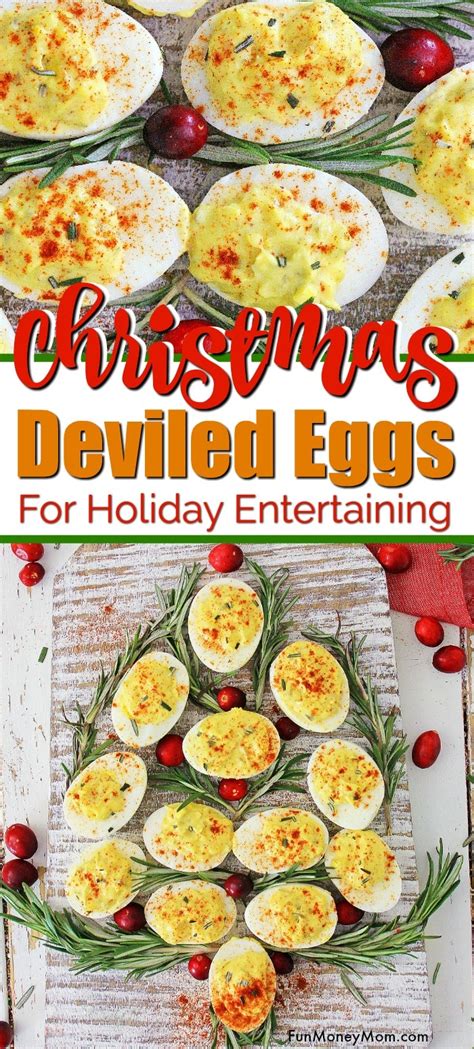 Christmas Deviled Eggs With Rosemary Fun Money Mom