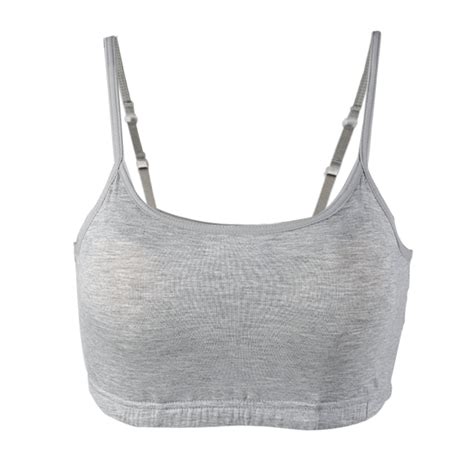 Unique Bargains Womens Tank Top Half Camisole Padded Yoga Workout Basic Cami Bra Gray A Size Xl