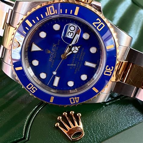 Rolex Submariner Date Bluesy Flat Blue Dial 116613lb For 17994 For