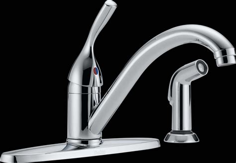 Delta 400 Dst Classic Single Handle Kitchen Faucet With Spray In Chrome