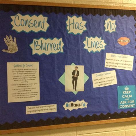 Consent Has No Blurred Lines Bulletin Board College Bulletin Boards