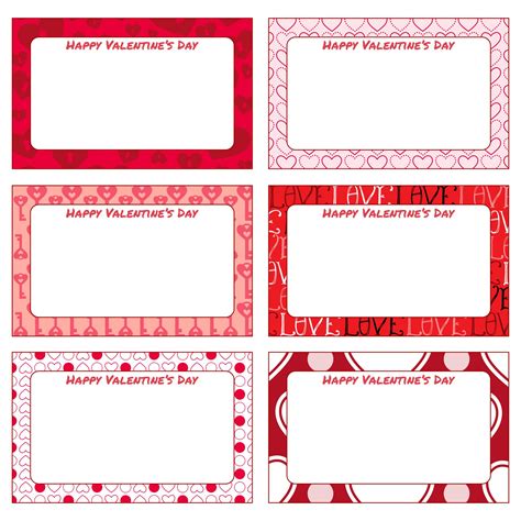 Template Free Printable Valentine Tags Printable Word Searches