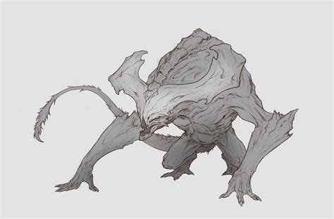 Artstation King Of Thorn Tanneko Monster Concept Art Creature